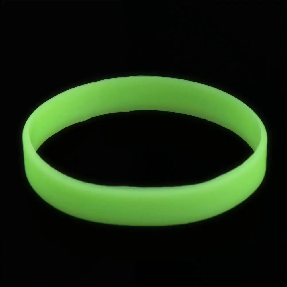 Bangle Accessories Silicone Friendship Bands Luminous Rubber Bracelets Fitness Wristband Silicone Sweat Band Sports Wristbands