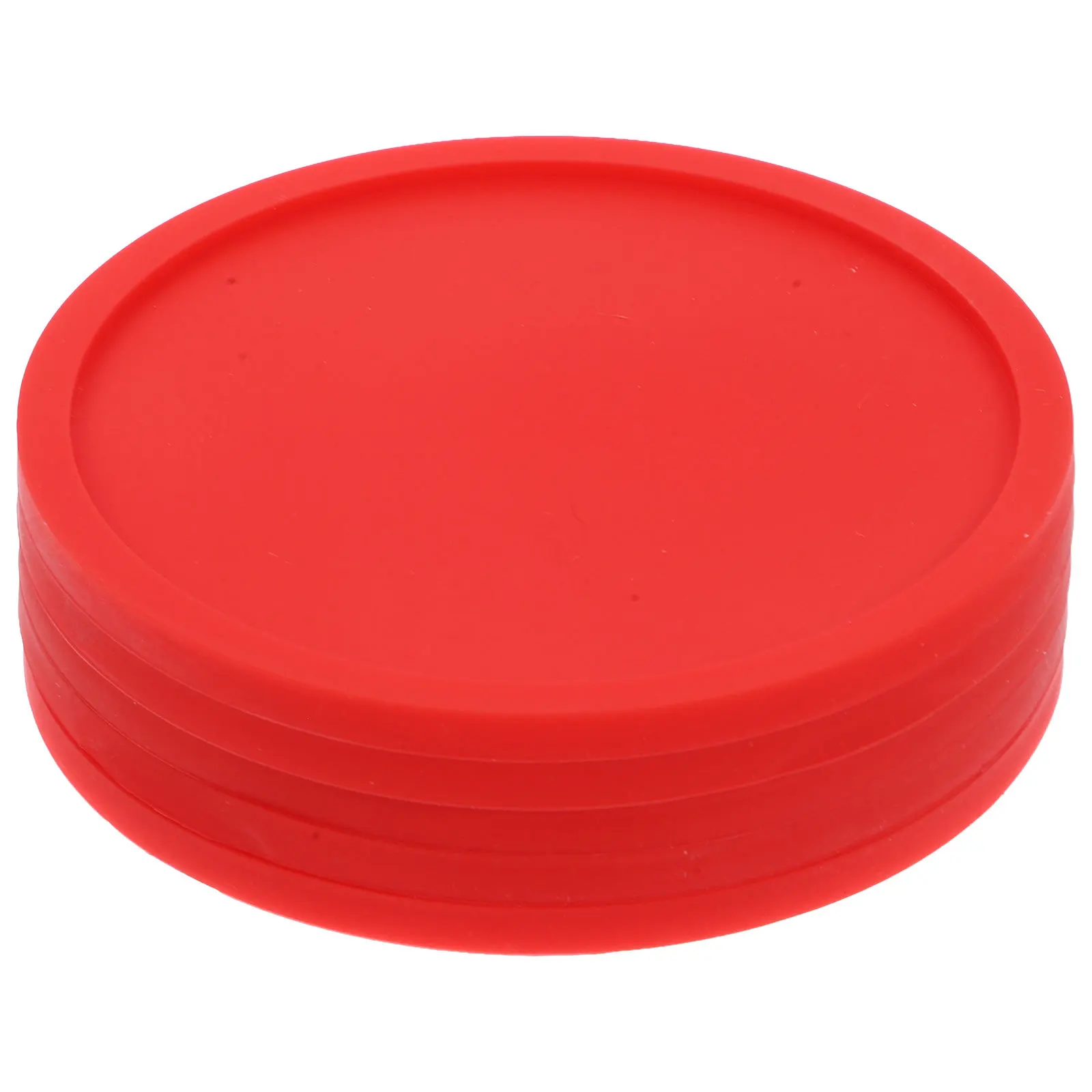 

5pcs Silicone Cup Coasters Heat Resistant Drink Placemats Non Slip Mug Mats Food Grade Table Pads For Home Office (Red)