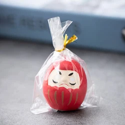 1pc Lucky Japanese Landscape Miniature Ceramic Daruma Doll Crafts Fortune Ornament Home Decoration Kids Gifts