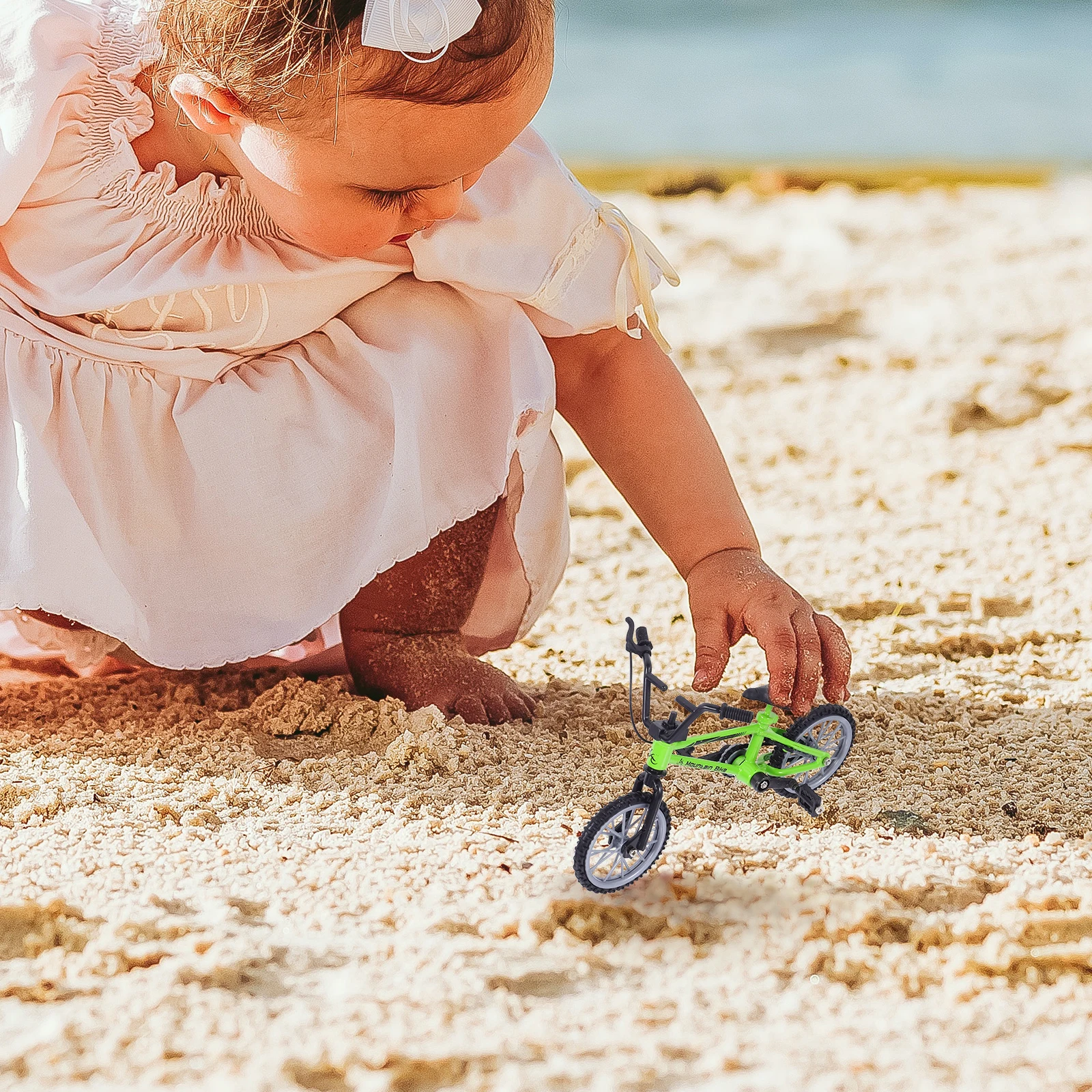 1 set 1 Set Mini Alloy Mountain Bike Durable Desktop Sports Game For Kids Children Finger Bikes Simulation Bicycle Gift