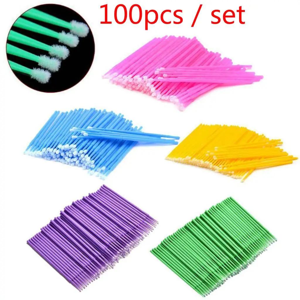 100pcs Extension Disposable Individual Applicators Mascara Wands Permanent