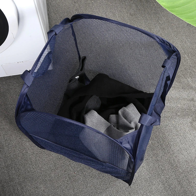 Mesh Pop Up Dirty Laundry Basket Hamper Foldable Laundry Basket with Durable Handles Clothes Storage Baskets Laundry Basket