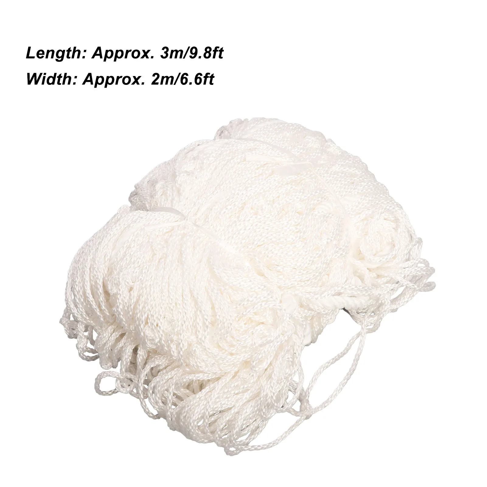 Soccer Net Professional Standard 9.8x6.6ft 3 Strands Tight Woven Sturdy Polypropylene Goal Net Replacement For Soccer Match