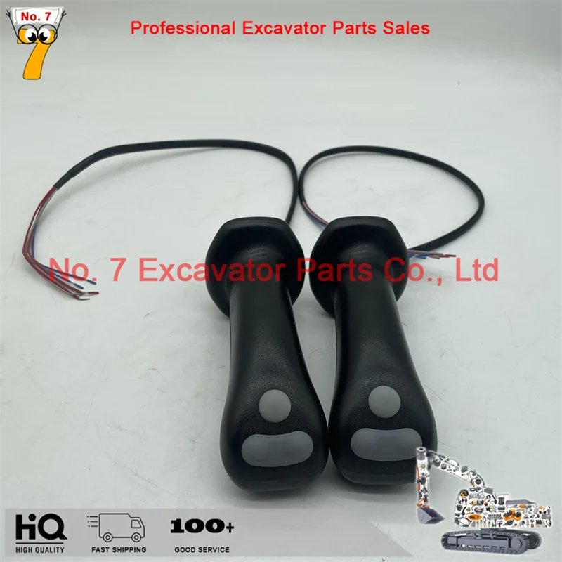 Yuchai, Xugong, Longgong, Rexroth, Lovol, 55, 60, 65, 75, 80, cab joystick, handle, rubber,  three buttons