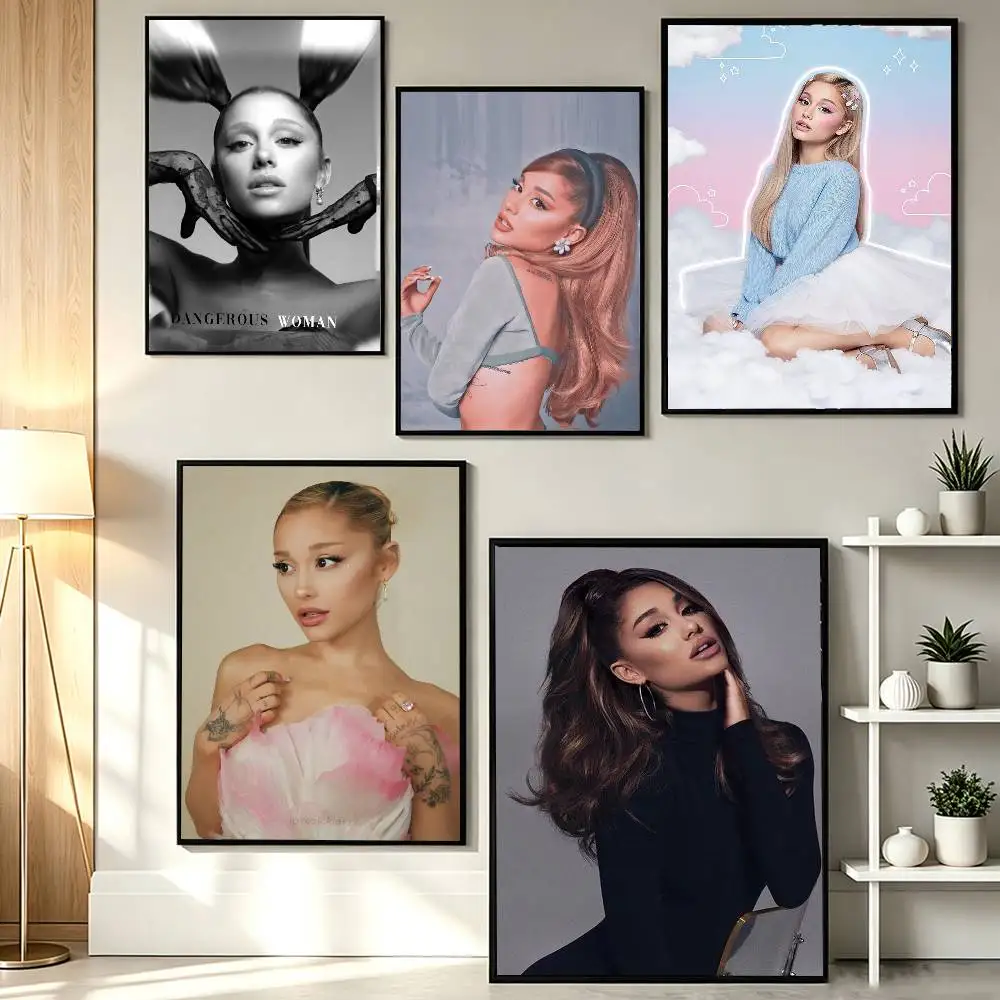 Dangerous Woman Ariana G-Grande Poster HD Self Adhesive Waterproof Wall Art Ideal for Home Office Dorm Gift