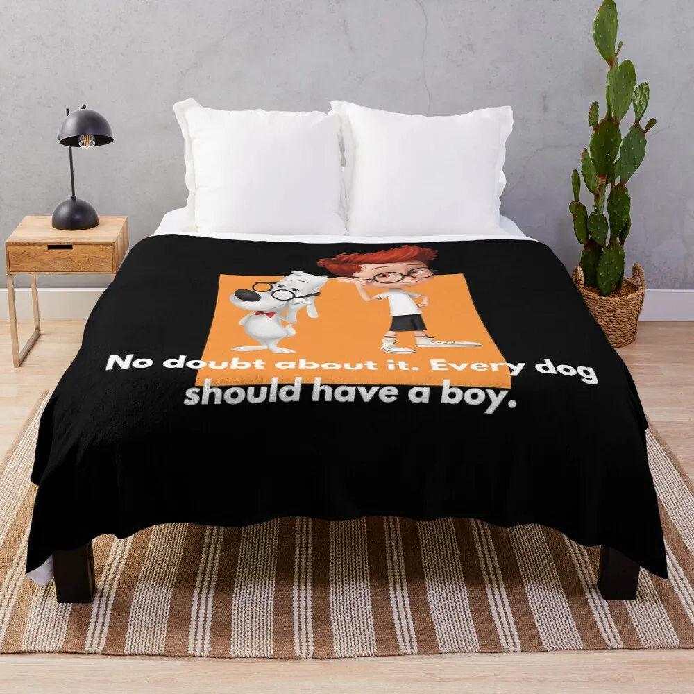 

Mens My Favorite Mr. Peabody And Sherman Vintage Throw Blanket
