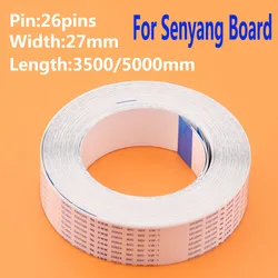 1PC Senyang board Long Date Cable 26pins B for XP600 DX5 DX7 head for Inkjet Machine FFC Flat Data Cable 3.5 Meter 5 Meter