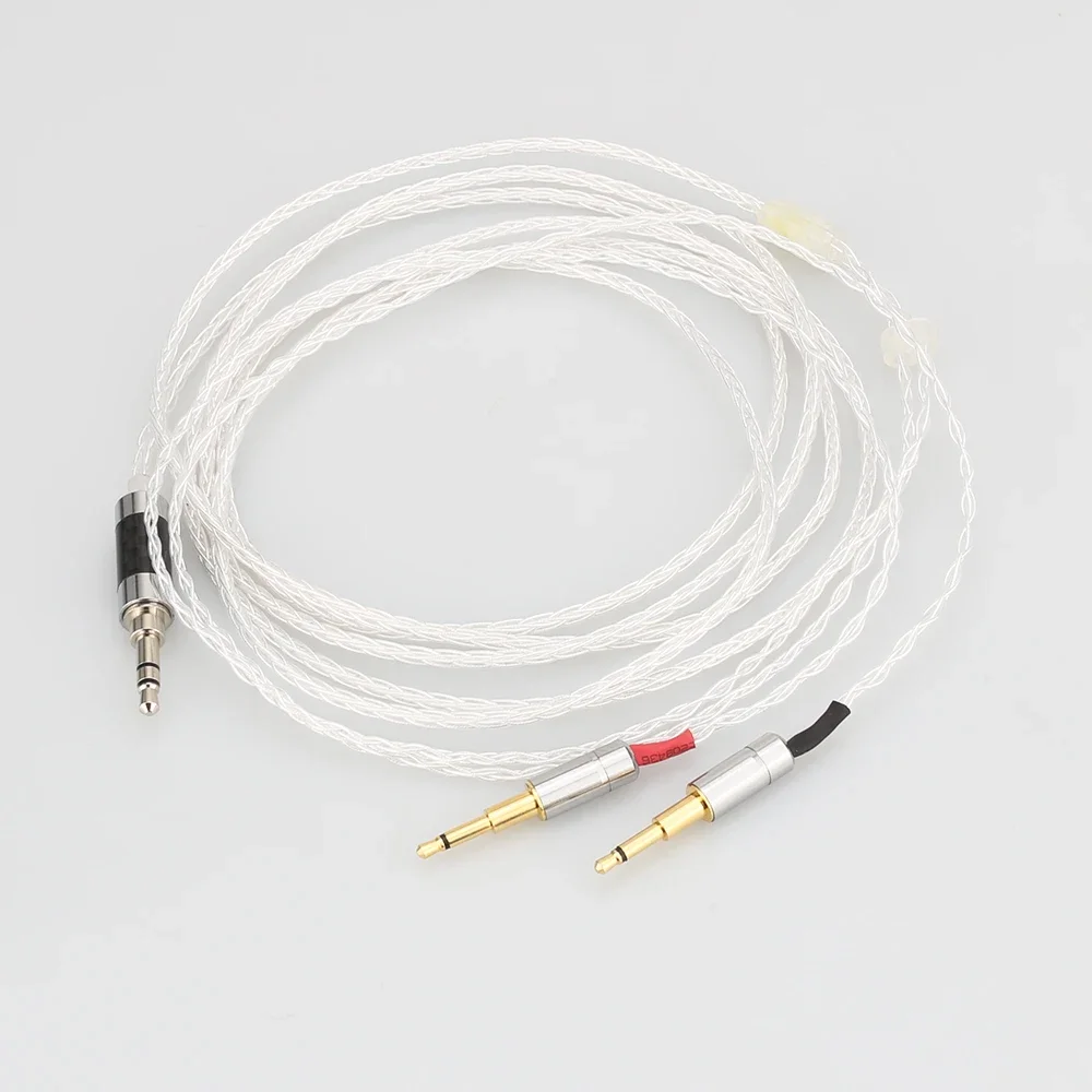 Audiocrast High Quality 3.5mm 8core Silver Plated Headphone Upgrade Cable for HE1000 HE400S HE560 Oppo PM-1 PM-2