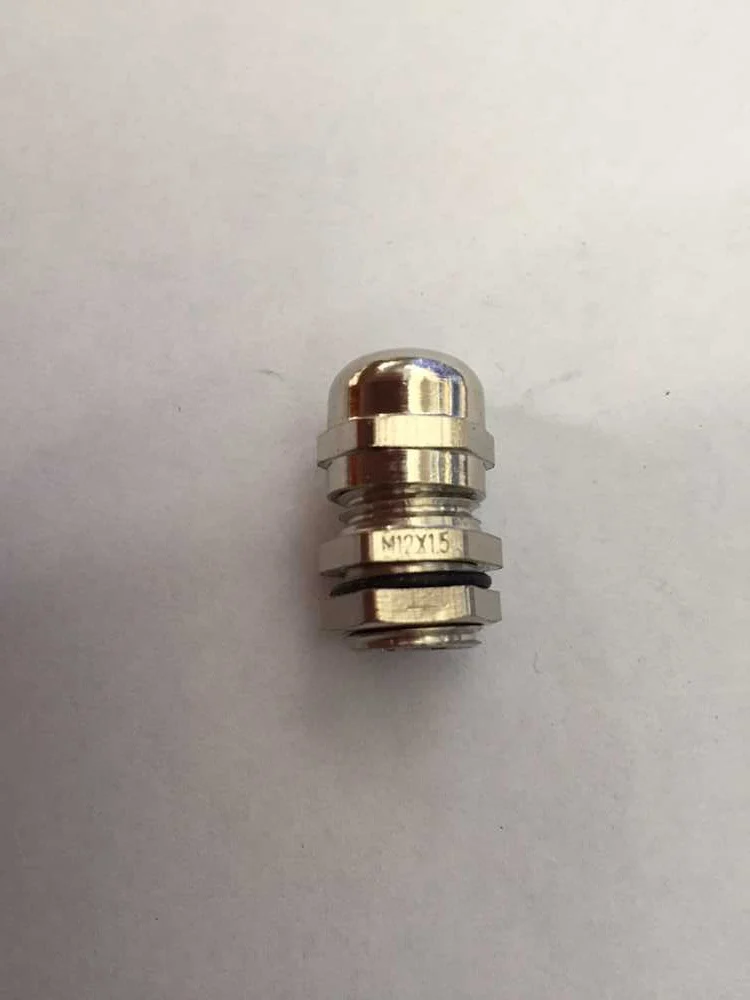 M12x1.5 3-6.5mm Dia Wire Metal Waterproof Connector Cable Gland Fastener