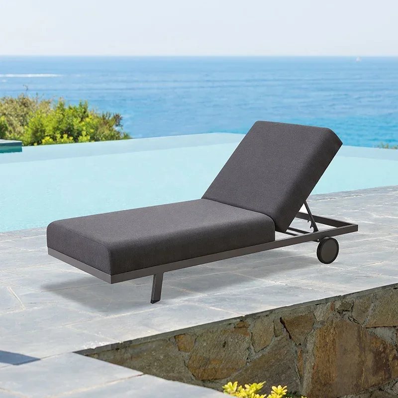 

Best Luxury Hotel Outdoor Pool Sunbed Lounge Chair Exterior Patio Aluminum Sun Lounger