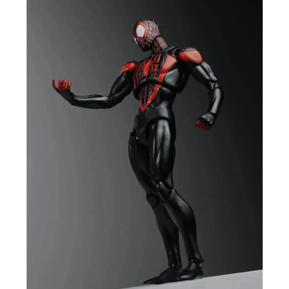 Spiderman Miles Morales Mafex 092 Figure Spider-Man Shf Spider Man Anime Action Figure Figurine Model Gift Toys