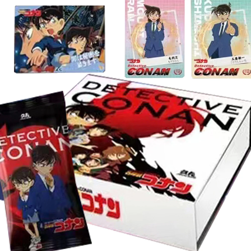 Detective Conan Collection Cards Inference Anime 29th Anniversary Colorful Laser Nine Palace Grid Puzzle Card Children Toy Gift