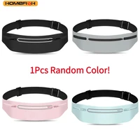 HOMEFISH Waterproof Running Waist Pack Adjustable Belt Men Women Slim Running Bags Portable Outsides Jogging Gym Sports Cell 4