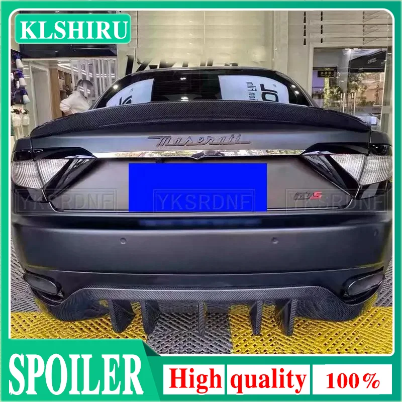 Nov style Carbon fiber rear trunk spoiler For Maserati Gran Turismo Sport Coupe 2011-2017 year GT / GTS car spoiler wing