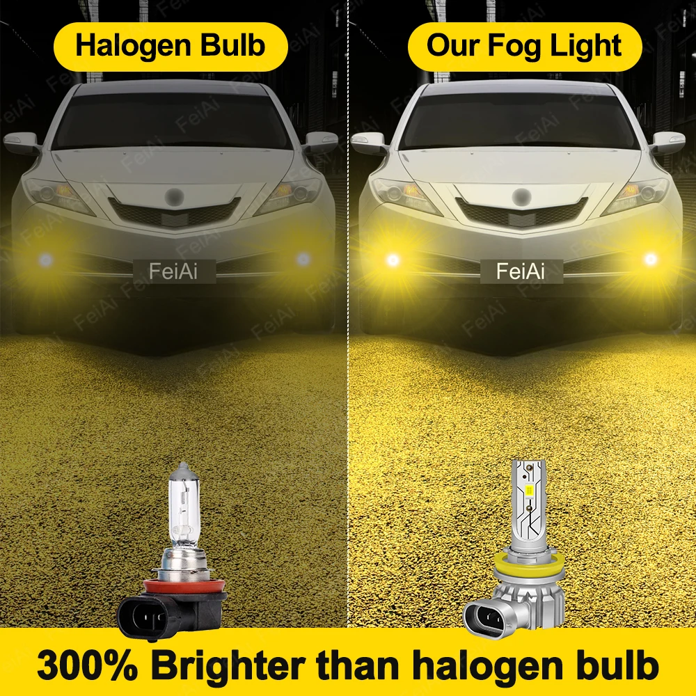 أضواء الضباب الأمامية LED لـ Acura ZDX 2010 2011 2012 2013 ZDX ملحقات مصباح LED فائق السطوع لمبة إضاءة الضباب ثنائي اللون أبيض أصفر #5