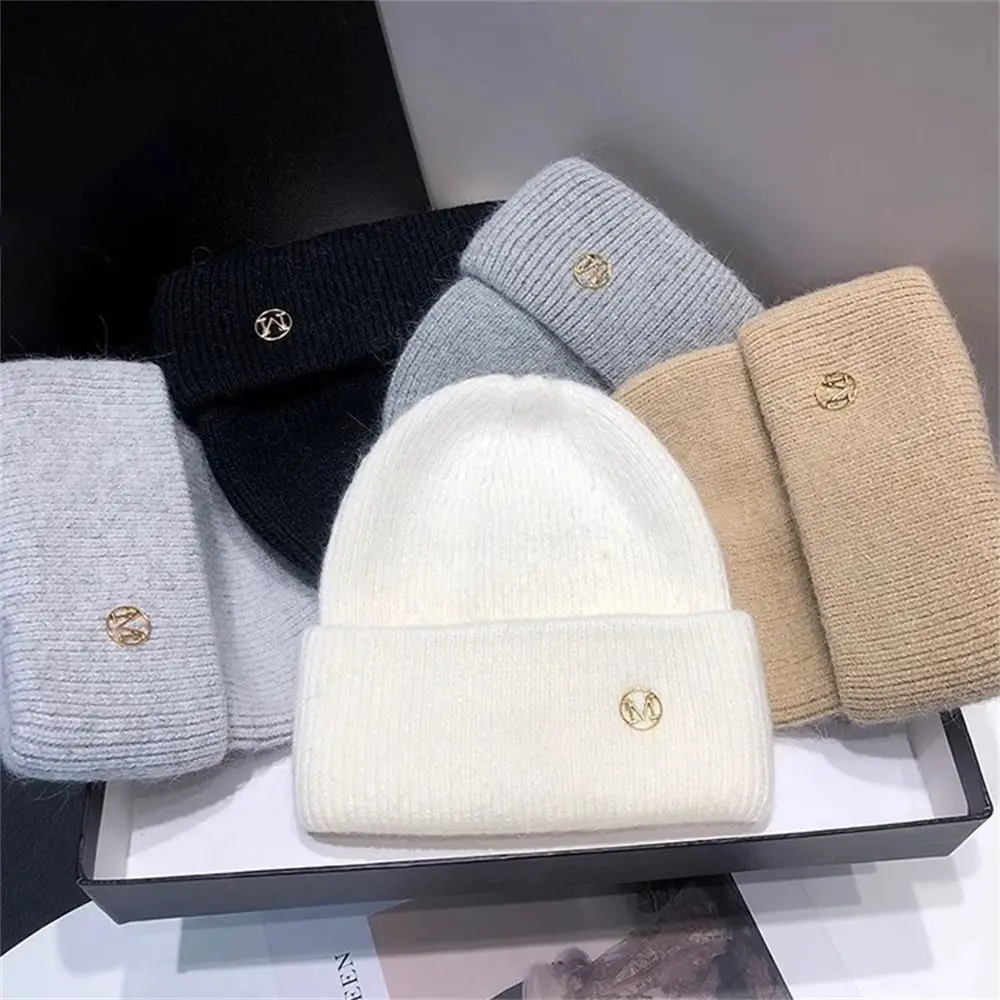 

Cute Keep Warm Knitted Hat Windproof Coldproof Ear Protection Bonnet Caps for Outdoor Riding