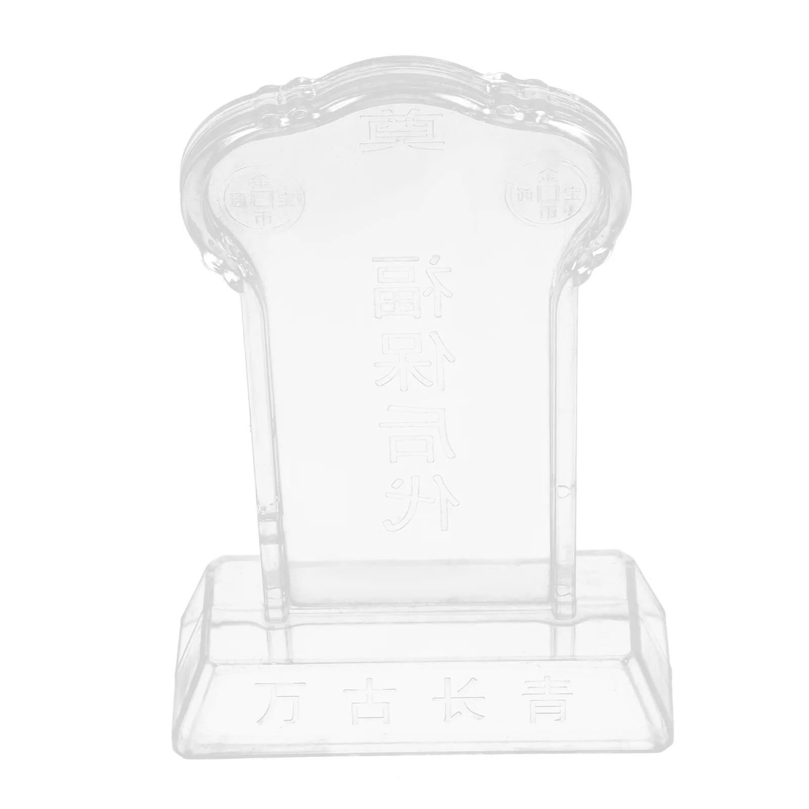 

Memorial Plaque for Graves Family Ancestral Tablet Plastic Weatherproof Tribute for Funeral Services Home Remembrance and