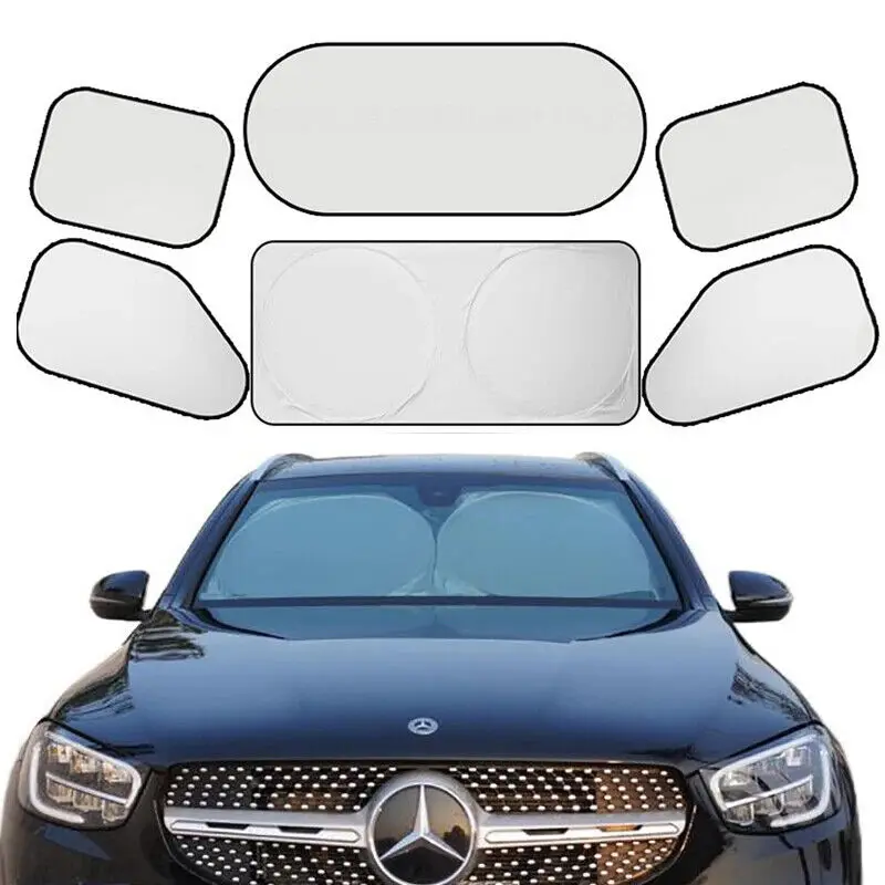 

Car Accessories Windshield Sun Shade For Side Windows Protection From Sun UV Rays & Heat With Storage Pouch Window Sun Blocker
