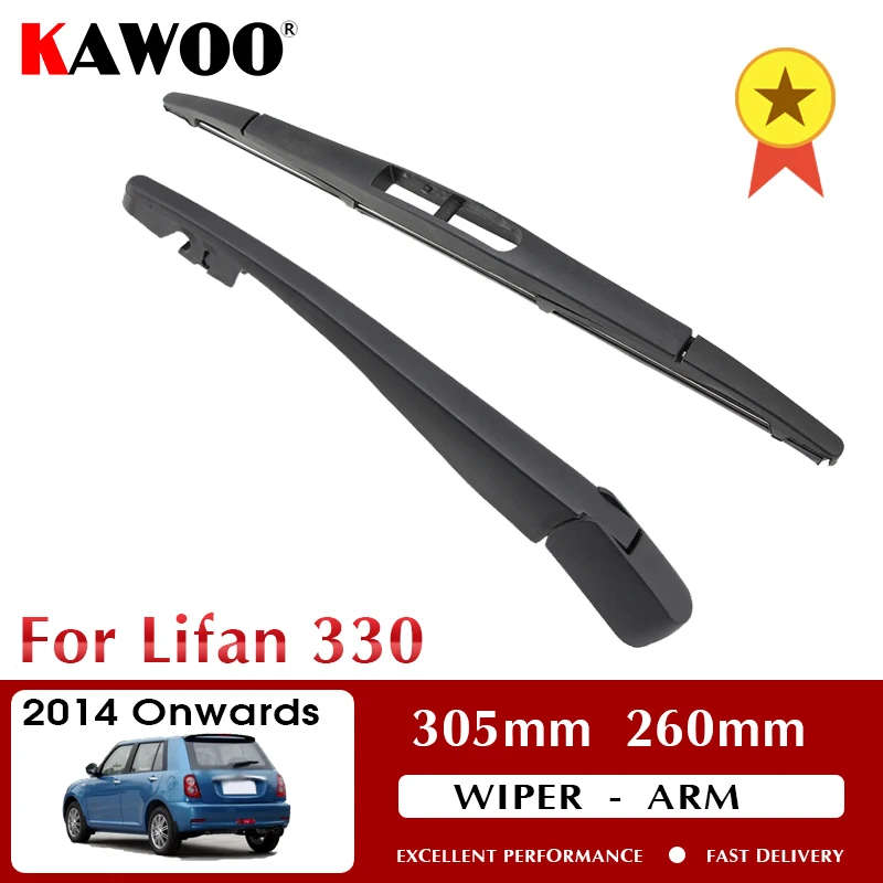 

KAWOO Car Rear Wiper Blade Blades Back Window Wipers Arm For Lifan 330 Hatchback 2014Onwards 305mm Windscreen Wiper