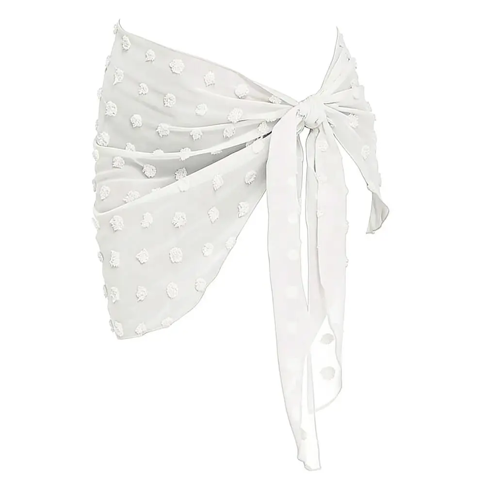 Chiffon Material Beach Dress Short Length UPF Protection Sarongs Sheer Fabric Wearable Design Beach Wrap Summer Season