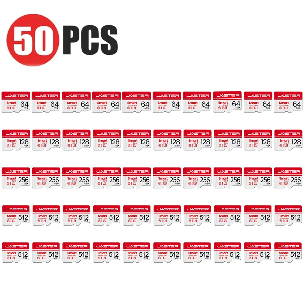 Memory Card 50 PCS SD Card 512MB Mini Storage Device 256MB Wholesale TF Card 128MB Business Gift Flash Drive 64MB for Computer