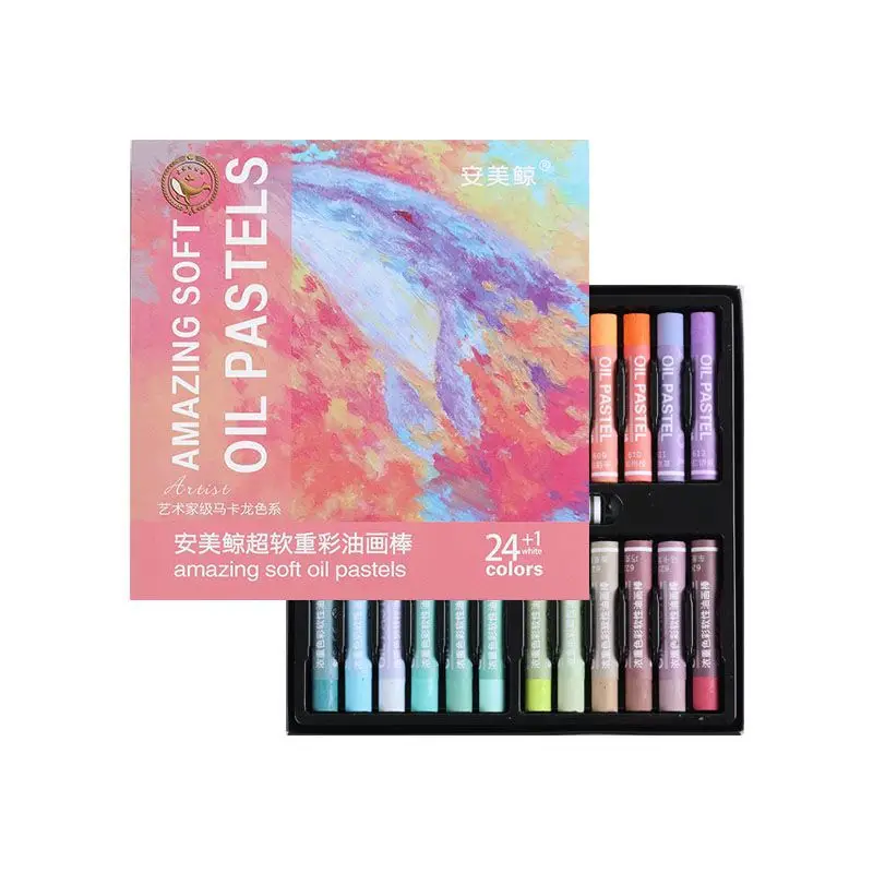 

24 color heavy color super soft scratch painting DIY hand oil painting stick art painting crayon oil painting stick