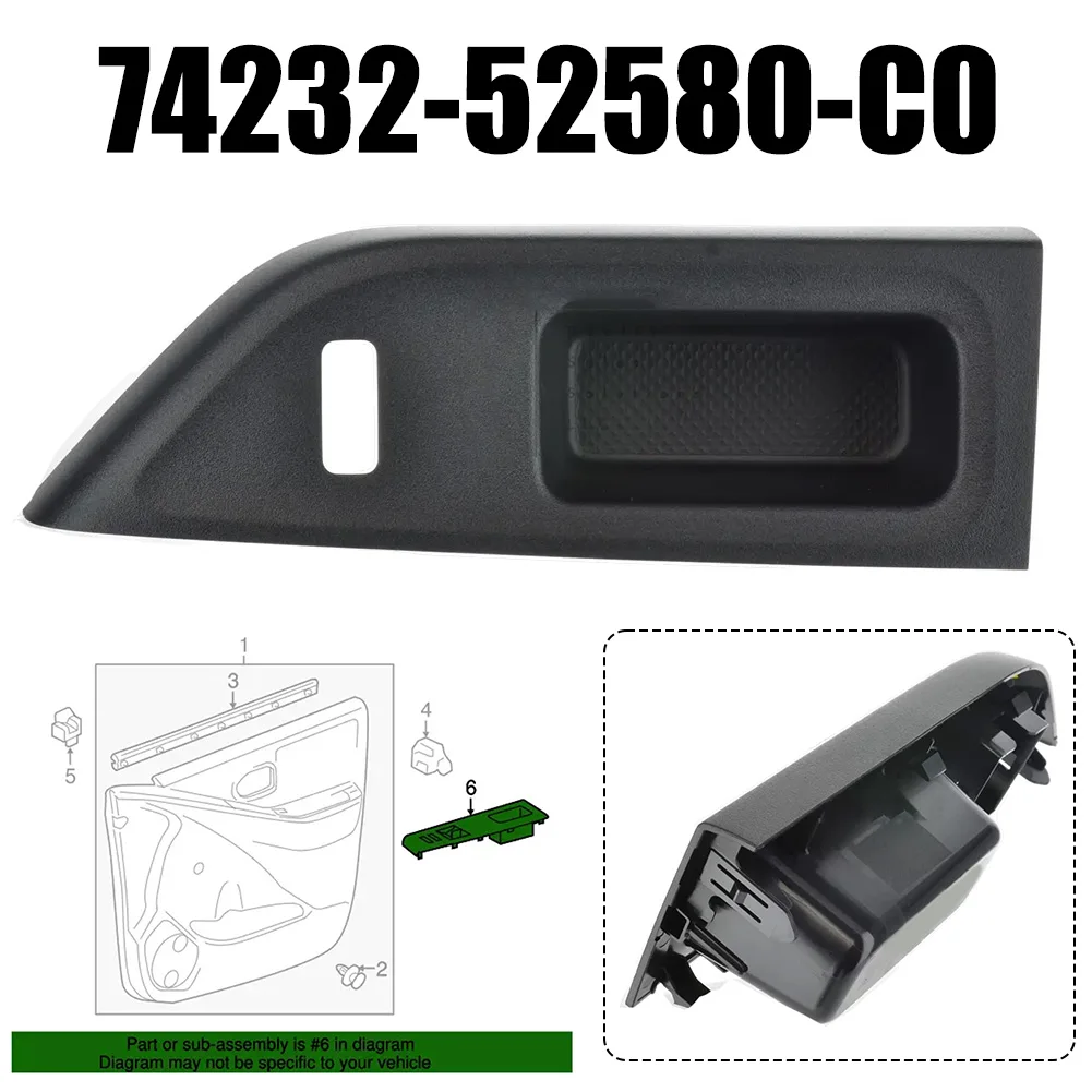 74232-52670-C0 74231-52670-C0 Front Right/Left Door Switch Panel For Toyota For Yaris 12-14 Replacement Armrest Upper Bezel Trim