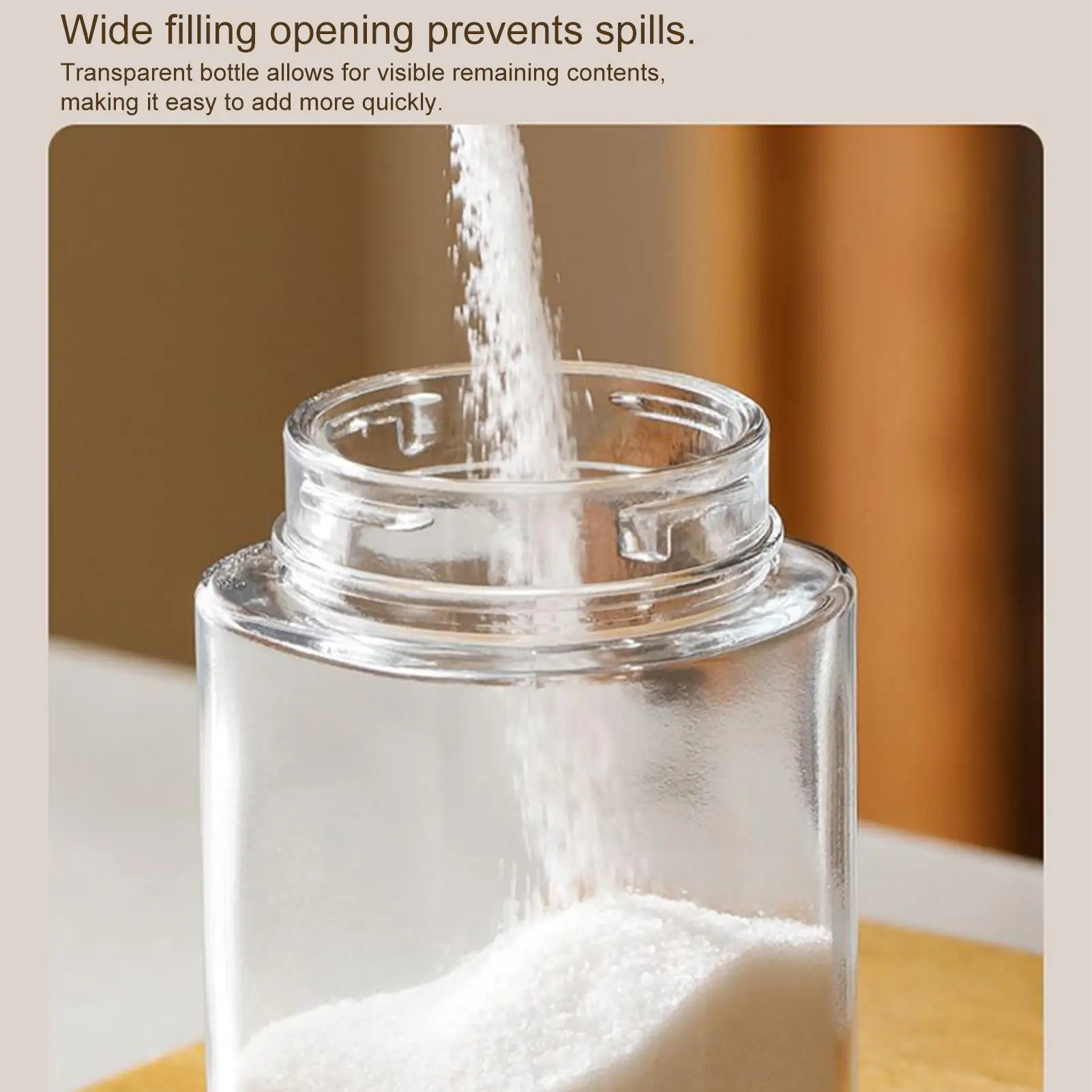 

Seasoning Bottle Precise Measuring Bottle Dispenser Salt Dispenser With Double Nozzle For Kitchen Sugar Pepper Powder Pantry