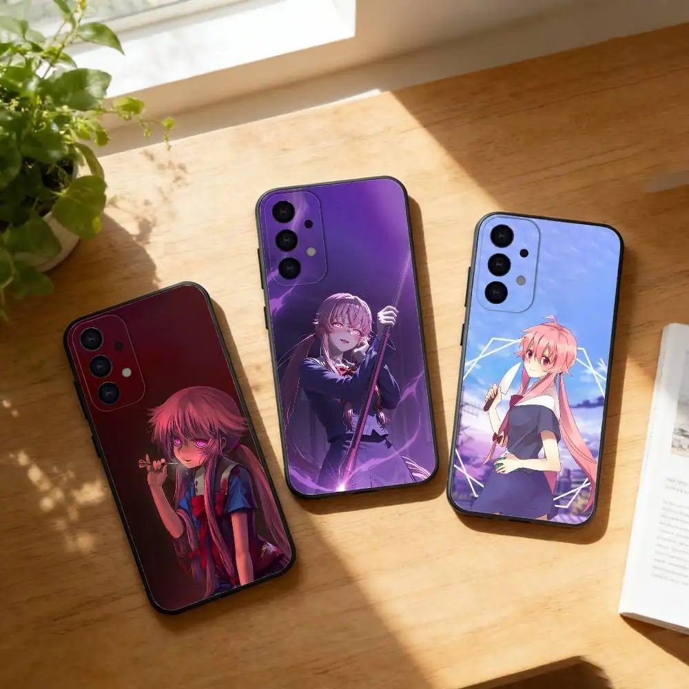 

M-Mirai N-Nikki Gasai Yuno Anime phone Case For Samsung S25,24,21,22,23,30,Ultra,20,Plus,Fe,Lite,Note Soft Black Cover