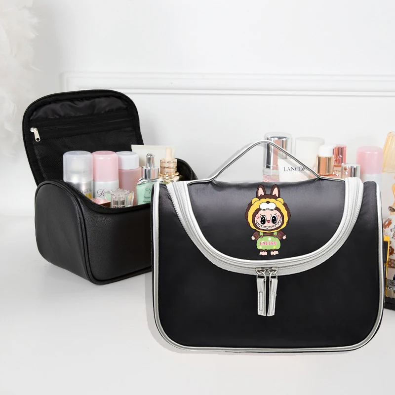 POP MART Labubu High-capacity Makeup Bag for Women Anime Fashion Make Up Pouch Cosmetics Storage Handbag Portable Washing Bags