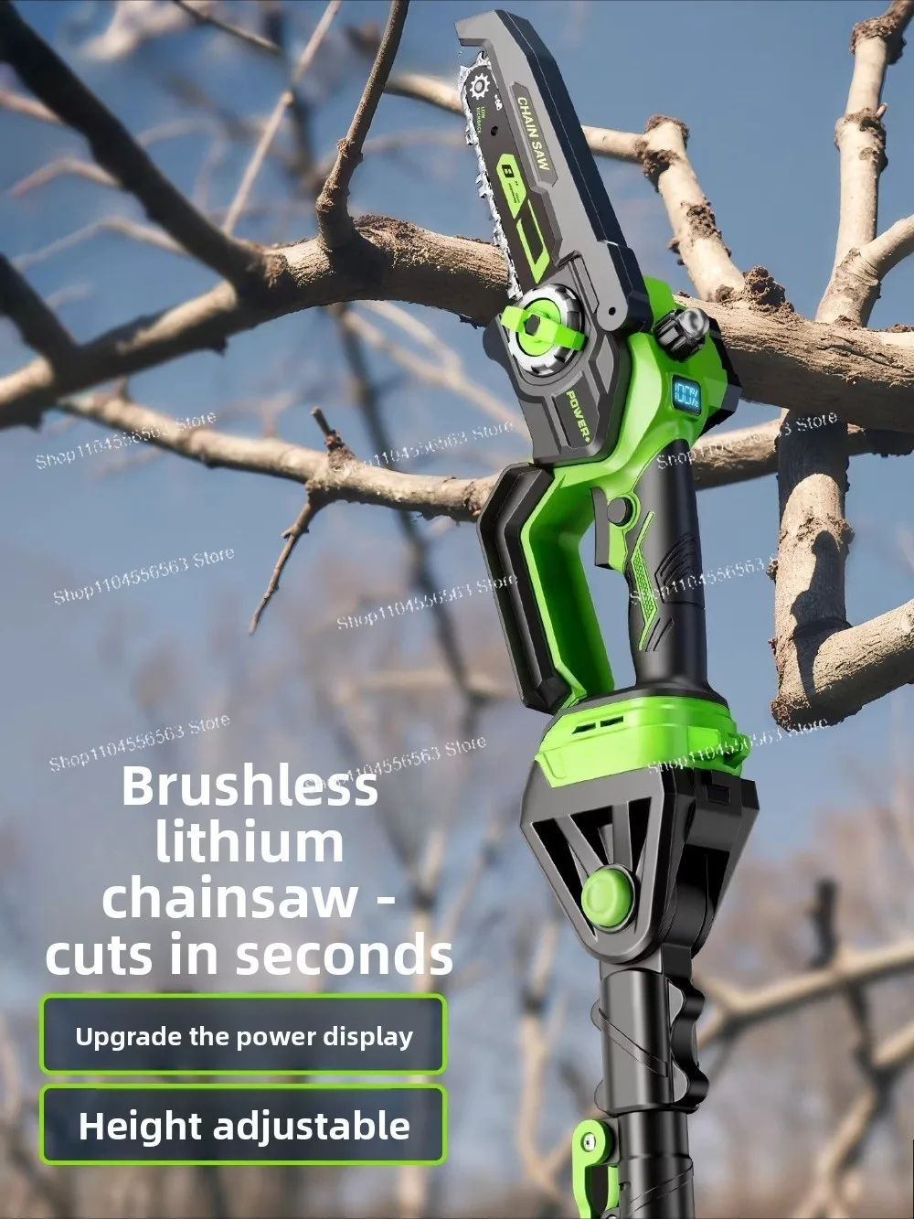 Rechargeable Telescopic Pole Lithium Pruning Saw - High Altitude Tree Trimming Tool