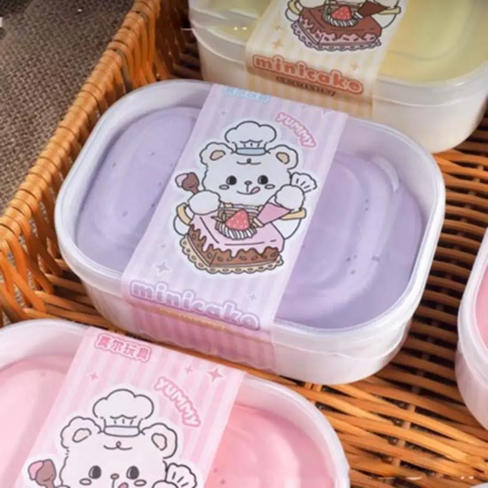 Slow-rebound Simulation Cake Box Squeeze Soft Handmade Cake Box Squishy Kneading 3D Sensory Fidget Educational