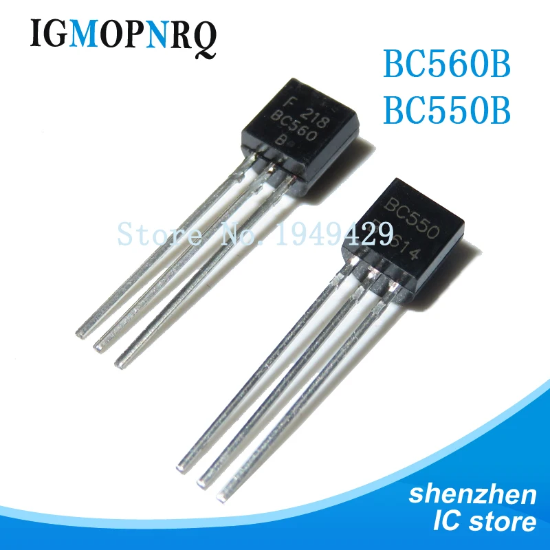 50pcs BC550B + BC560B every 25pcs BC550 BC560 TO-92 Power Transistor