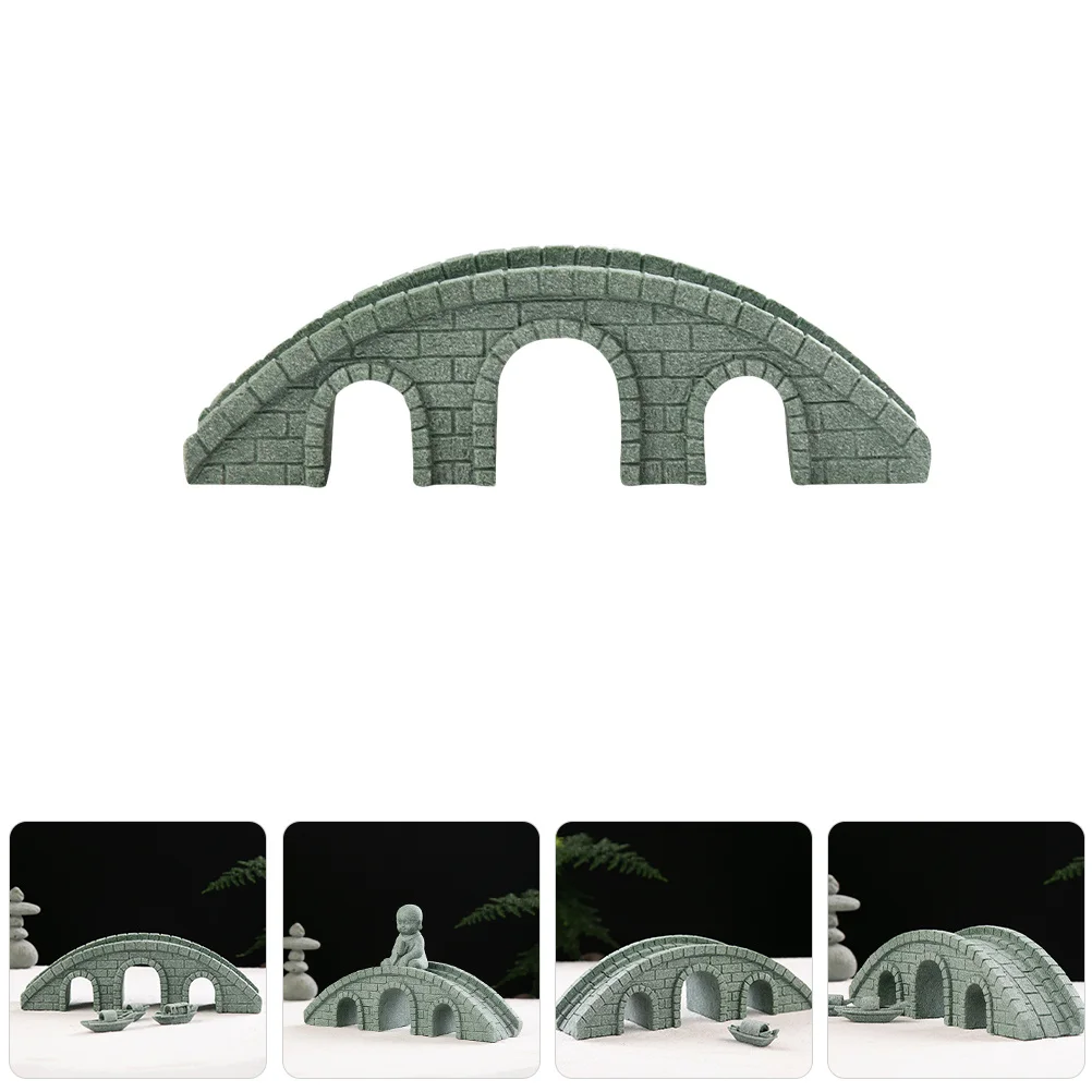 

Miniature Stone Bridge Simulation Arch Bridge Decor For Garden Bonsai Landscape Yard Micro Scene Ornament Home Decoration