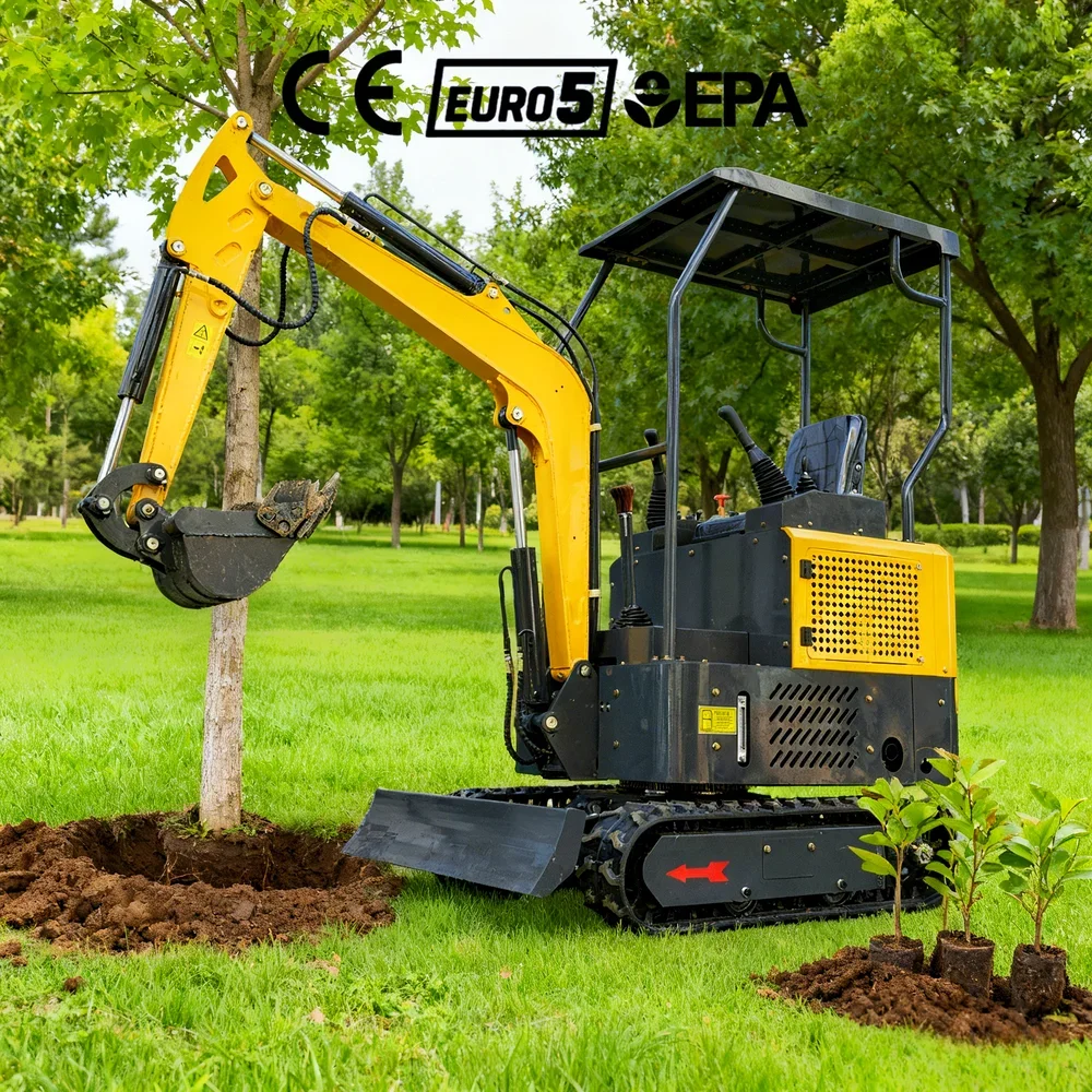 محرك EPA مخصص كوبوتا 1.7 طن حفار زاحف جديد باجر حفارة صغيرة 1 طن 2 طن 3.5 طن حفارات صغيرة صغيرة