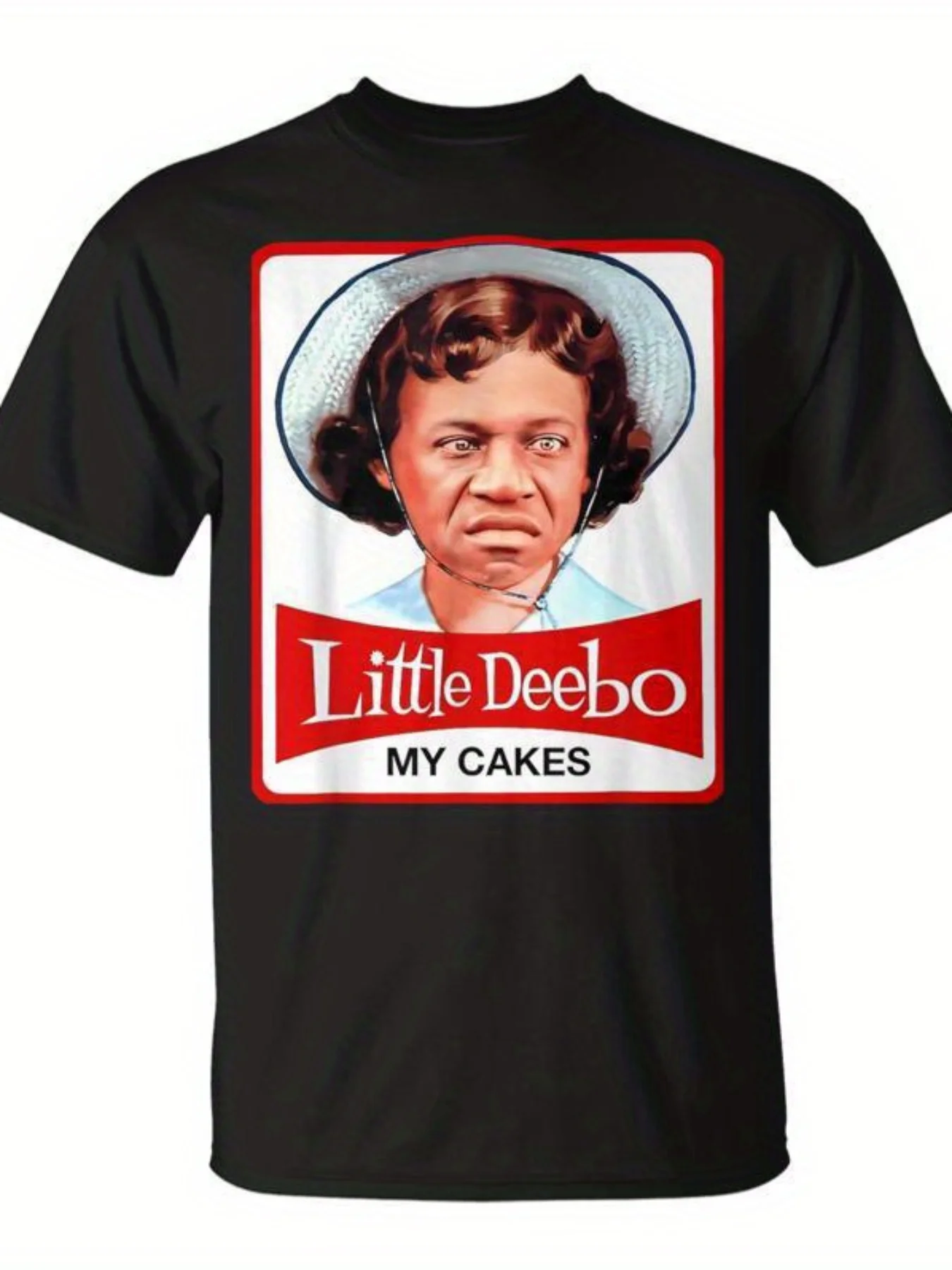 

Футболка Little Deebo My Cakes Deebo Friday, модная футболка с круглым вырезом и короткими рукавами, стандартный крой, легкая эластичная ткань