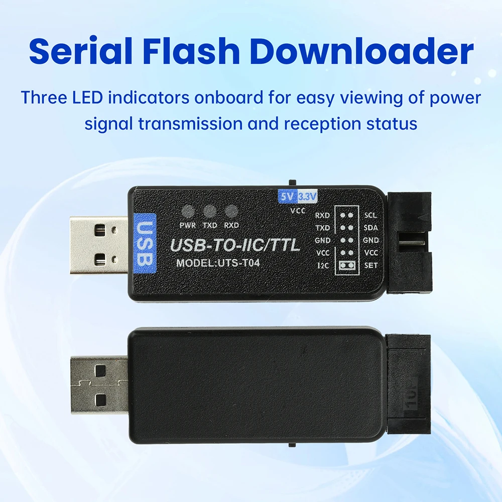 Convertitore da USB a IC2 IIC/TTL Modulo driver gratuito UART Modulo di download di comunicazione da porta seriale da USB a multicanale CH343G