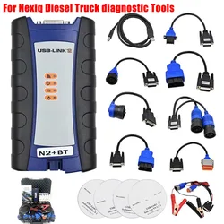 New 2024 Large Factory USB Nexiq-2 125032 Link Bluetooth Truck For Vol-vo ISUZU USB Link Diagnostic Heavy Duty Cummins HINO