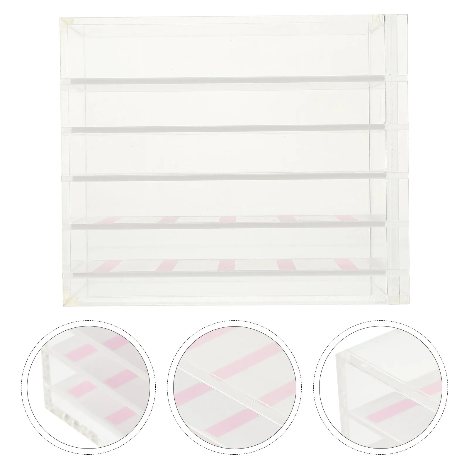 

Nail Art Organizer Box 5 Layer Acrylic Storage Case Wide Application Practical Display Container Professional Home Use Gift