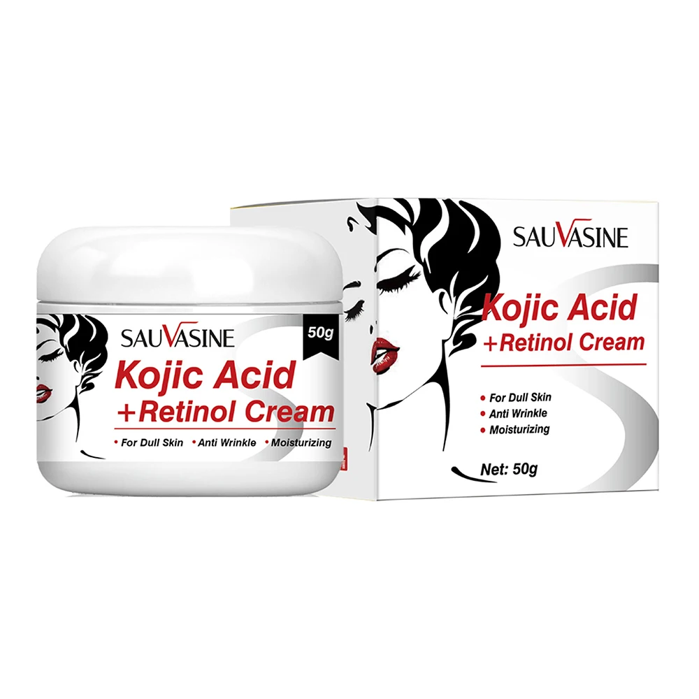 50g Kojic Acid Cream Remove Pigment Melanin Whitening Remove Dark Spots Cream Nourishing Resurfacing Fade Skin Care Face Cream