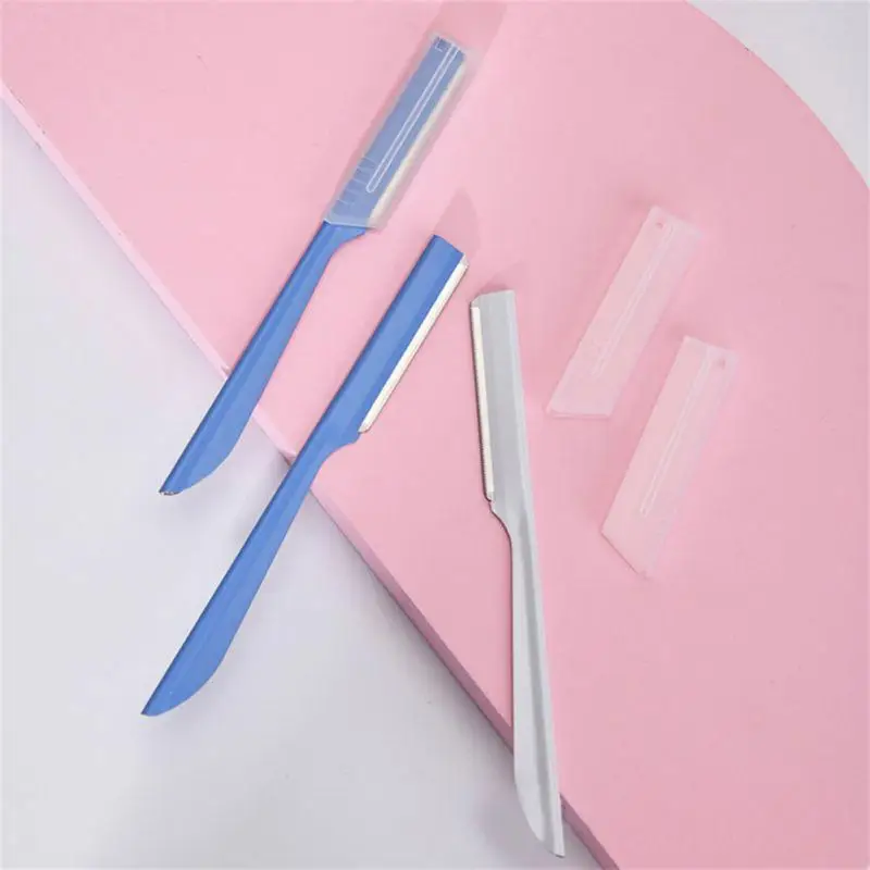 2/3PCS Eyebrow Epilator Foldable Eyebrow Razor Beauty Portable Eyebrow Scissors For On-the-go Grooming Portable Multi-purpose