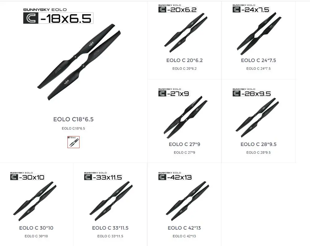 

EOLO C Series 3k Carbon Fiber Multi-rotor Propellers 18X6.5 20X6.2 24X7.5 27X9 28X9.5 30X10 33X11.5 42X13 18-42inch 10-65KG pull