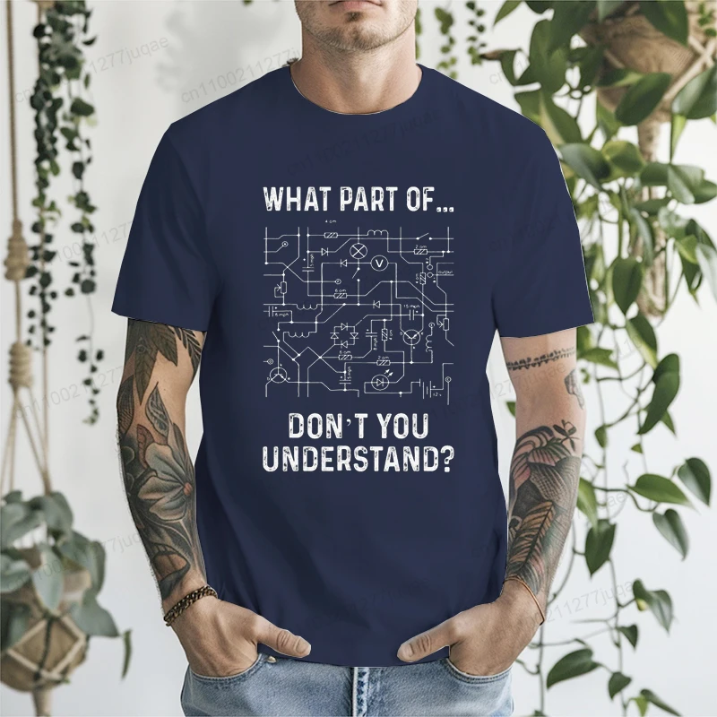 Electrical Engineer Engineering Sarcasm Engineer Funny Print Men's T-Shirt Oversized Graphic Tees for Women Tops Tees Streetwear