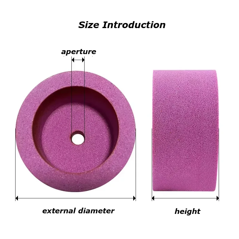 Dia150mm Cup Shaped White Corundum Grinding Wheel Brown Corundum/Green Silicon Abrasive Disc for Grinding Machine Grit46~120