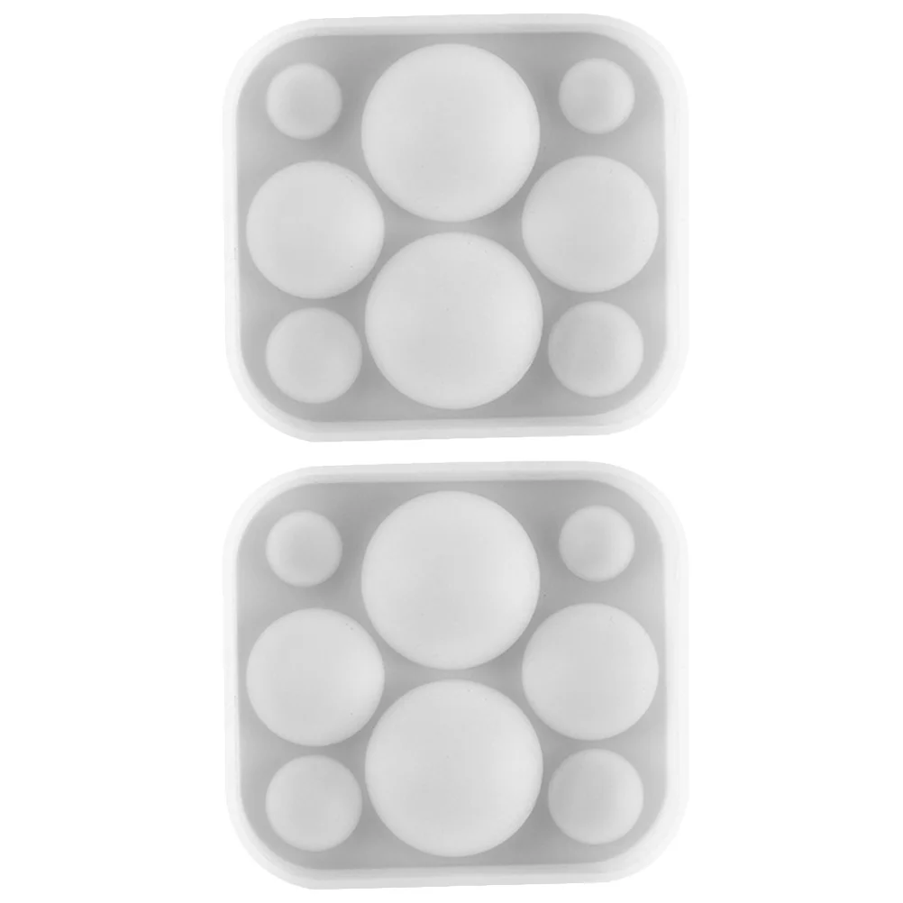 

2Pcs Crystal Silicone Beads Making Mold DIY Flexible Jewelry Mold for Resin Casting Crafts Casting Mould for Bead