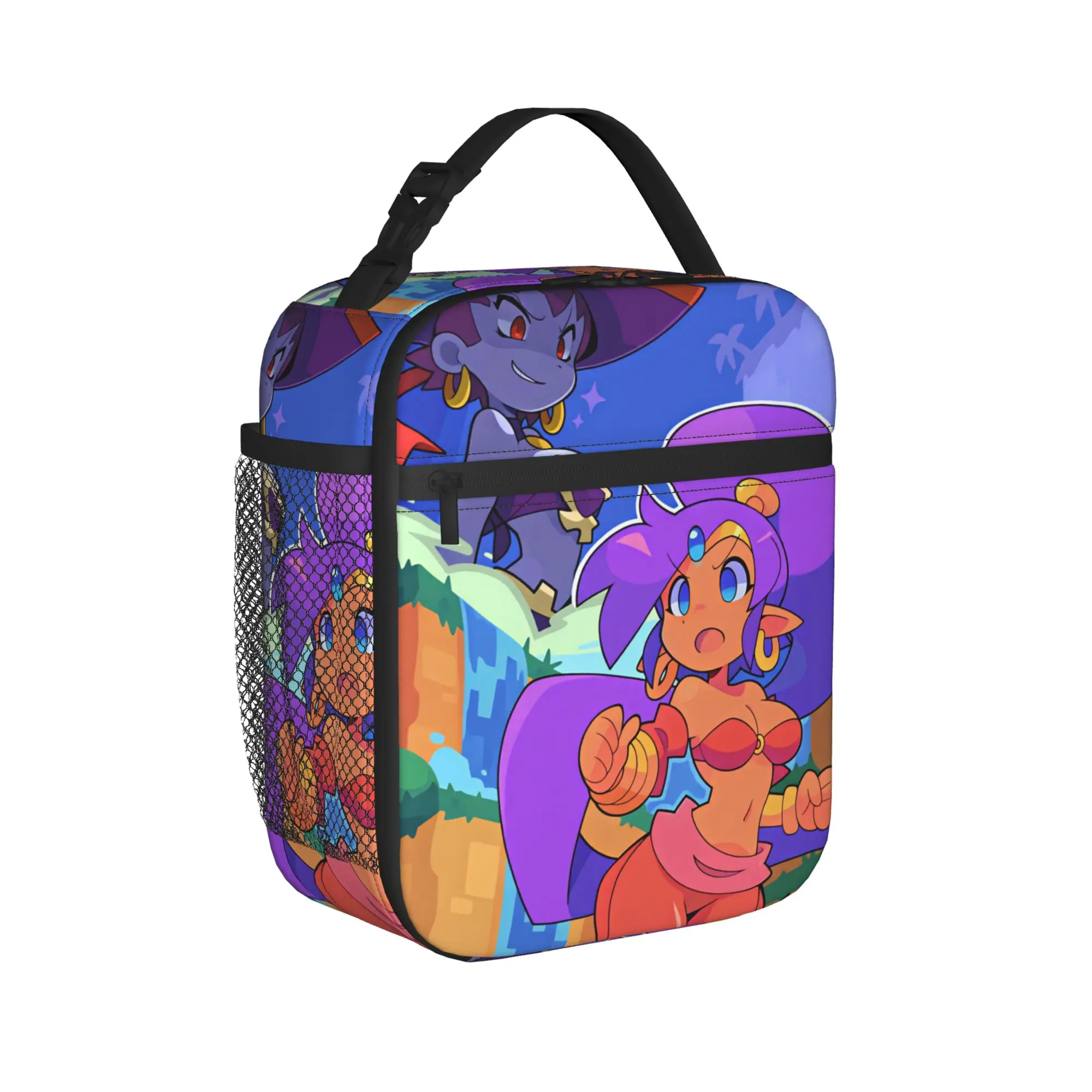 Shantae Half Genie Lunch Bag  Vintage Lunch Box For Girls Office Portable Insulated Cooler Bag Oxford Thermal Tote Handbags