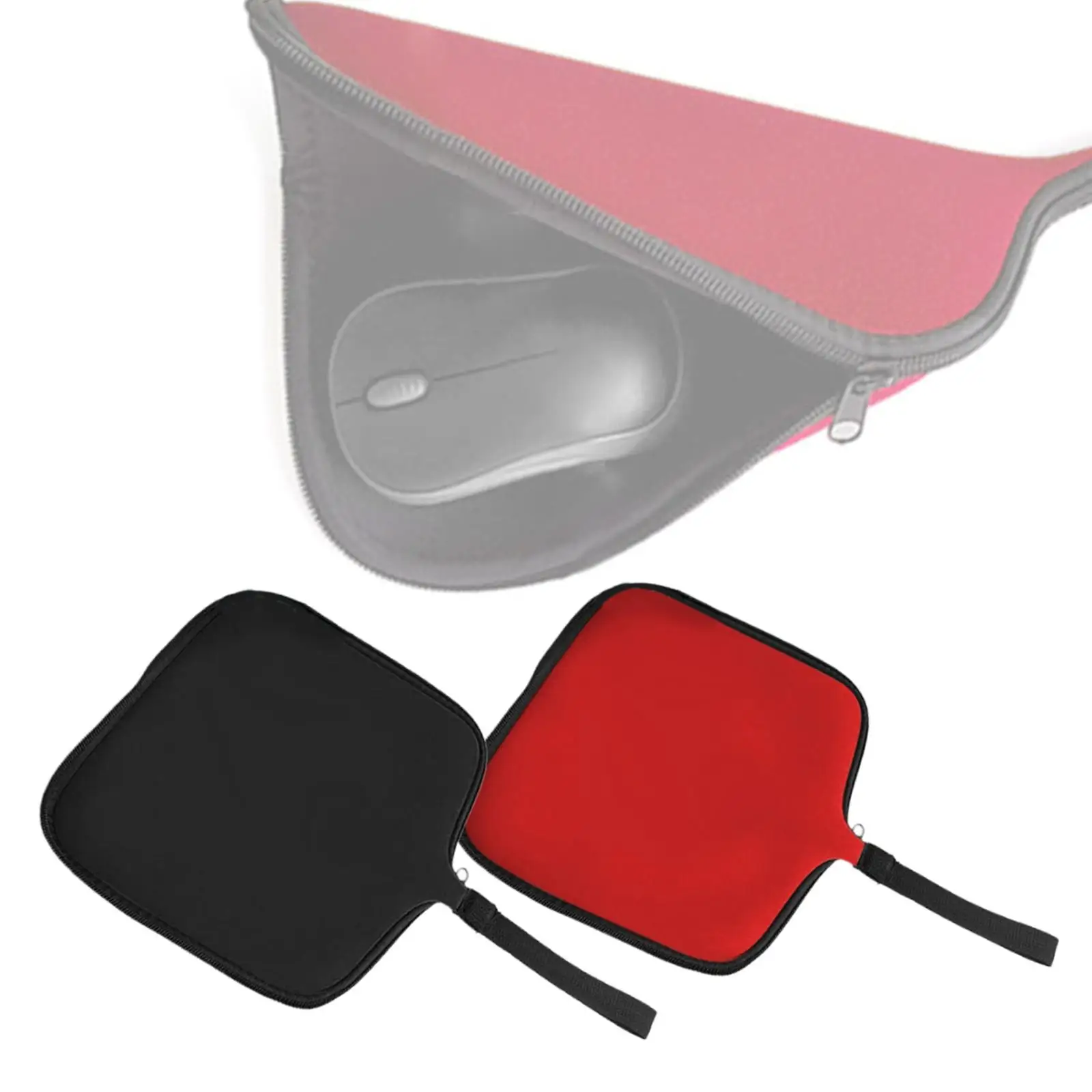 Mouse Pad Multipurpose Laptop Cable Organizer Travel Mouse Case Dustproof Mice Storage Bag for Office Sturdy Room Home Gaming