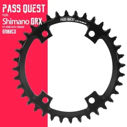 110BCD Oval/Round four-claw Chainring 36/38/40/42/44/46/48/50/52T for SHIMANO GRX FC-RX810 RX600 Crank Narrow wide 1x System