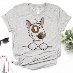 Bull Terrier tshirt women designer t shirt female graphic y2k funny clothes