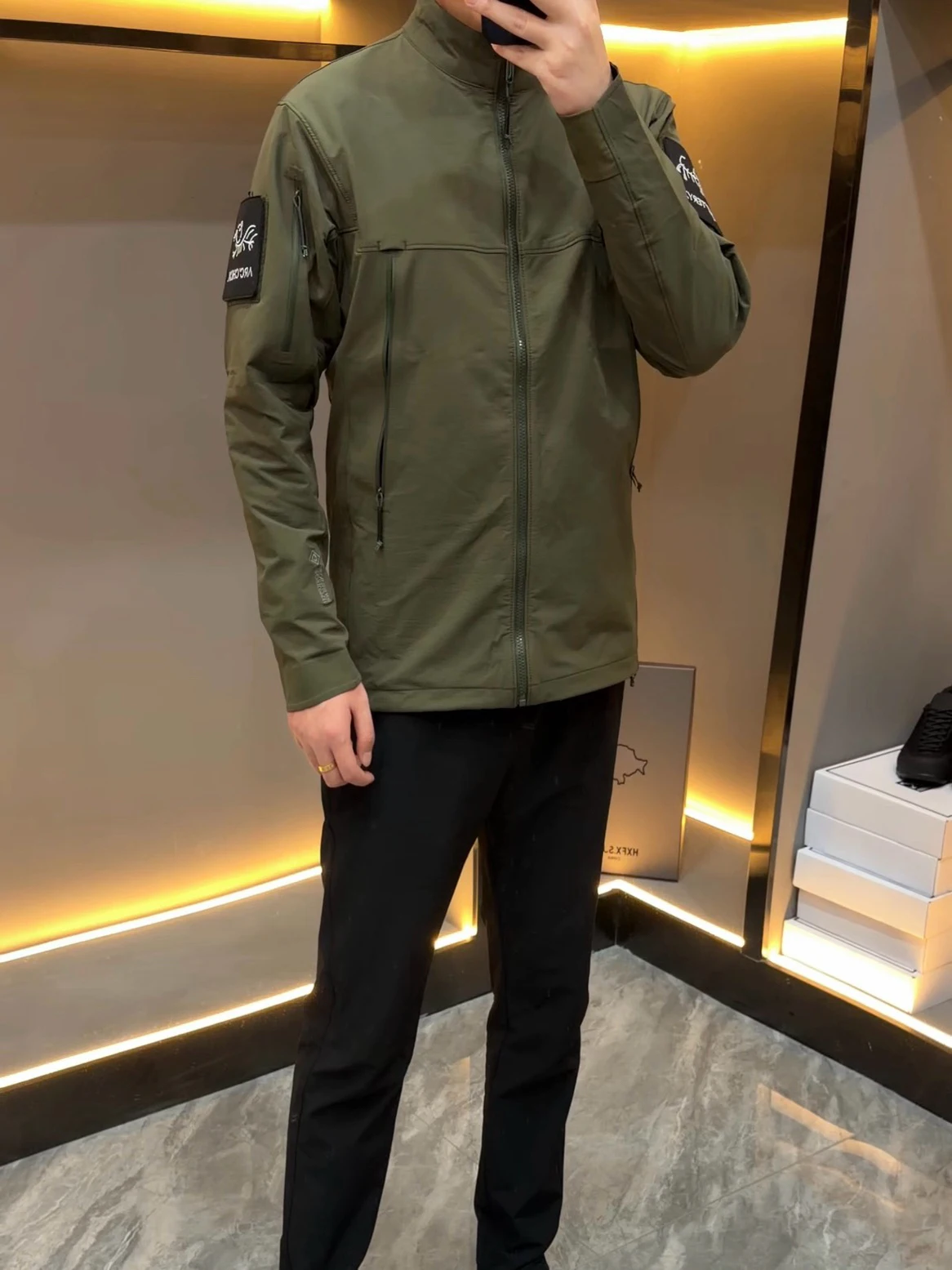 

Тактический воротник-стойка Full Orange Skin, уличная футболка, мягкая мужская застежка-молния, длинная све-стойка